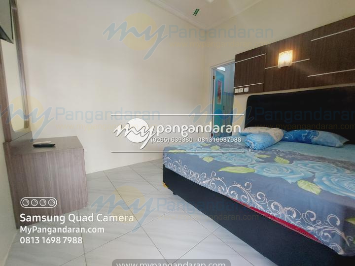  tampilan kamar tidur pondok mb pangandaran ukuran bed 160x200