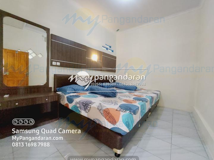  Tampilan kamar tidur pondok Mb Pangandaran